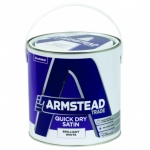 Armstead Trade Quick Dry Satin White 2.5Ltr